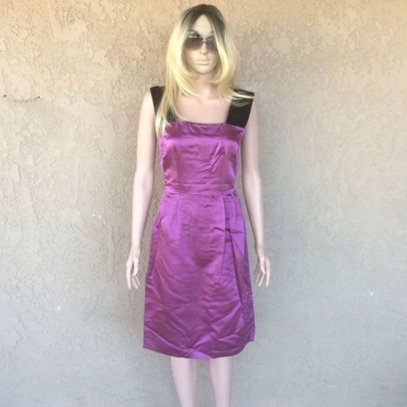 NWT D&G Dolce & Gabbana Sz 6/8 Purple Mid Sleeveless Pleated Pencil Dress - Picture 9 of 13